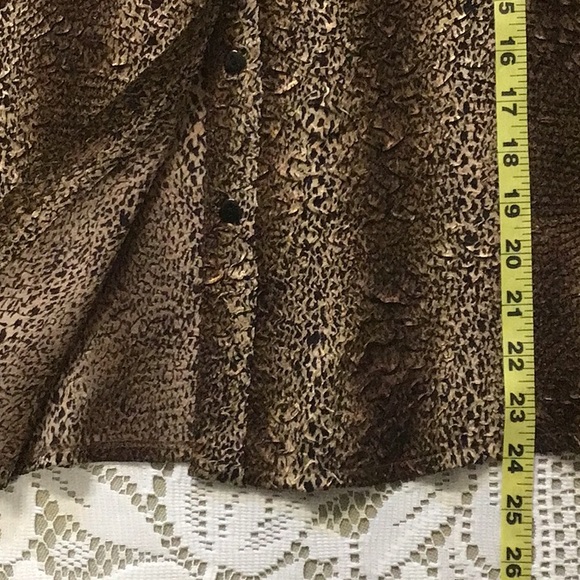 Conrad C animal print button down blouse - Picture 11 of 11